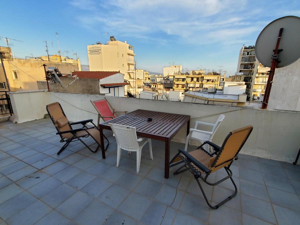 Terrace Roof Room @ Koridallos Metro St. & Piraeus Port Exterior photo